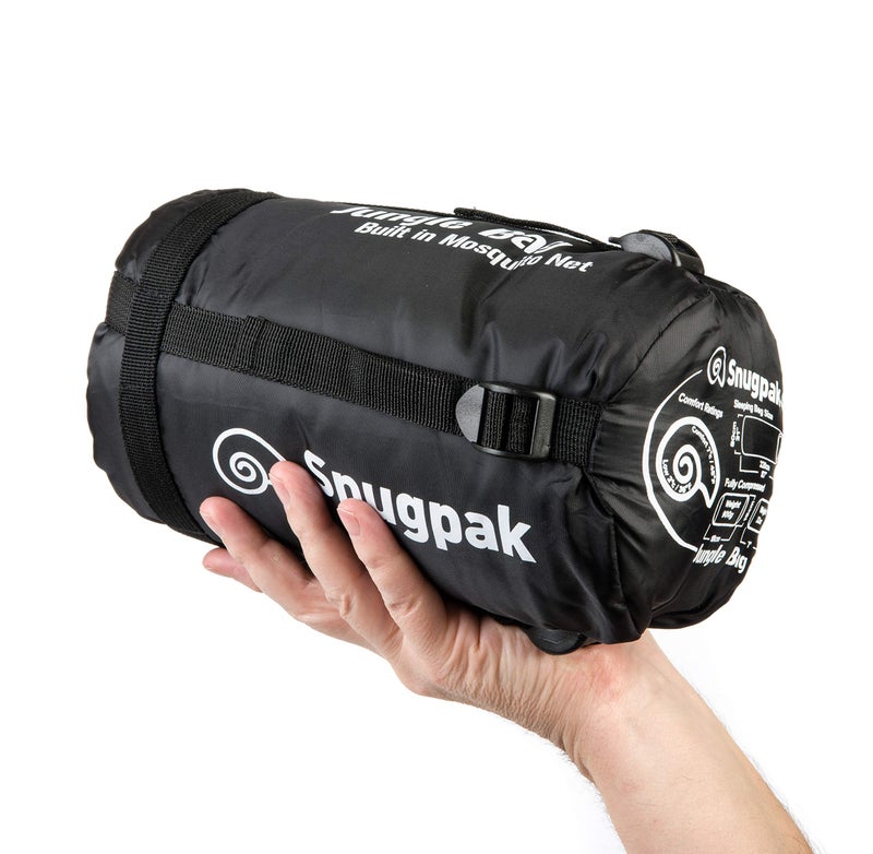Snugpak Jungle Bag - Tropical Sleeping Bag with Mosquito Net, Right Hand Zip, Black - Image 4